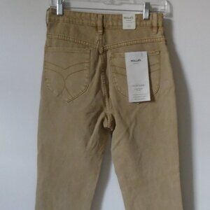 Free People Rollas high rise slim harvest tan jeans Australia made 26 HW